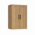 Armoire de chambre 2 portes chêne clair en panneaux de particules 80 x 50 x 180 cm